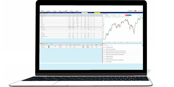 Web Version der Trading-Plattform illustration