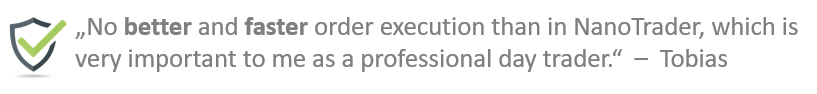 A clients provides very positive feedback about the WH SelfInvest order execution.
