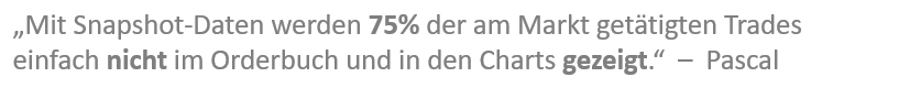 Erfahrungen mit Tick-by-Tick Daten.